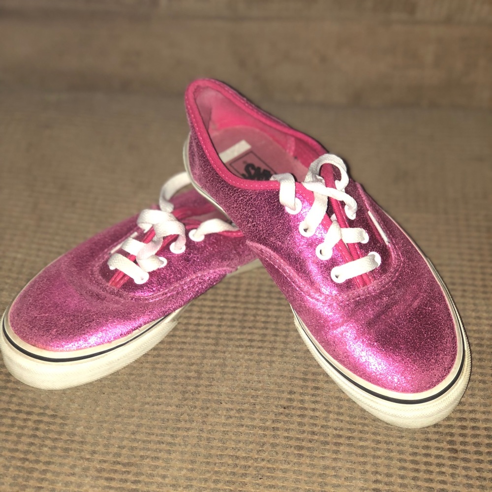 Pink Vans! Like New! Kids Size 2!